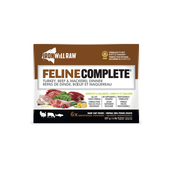 Iron Will Feline Complete Turkey, Beef and Mackerel Dinner Cat Food