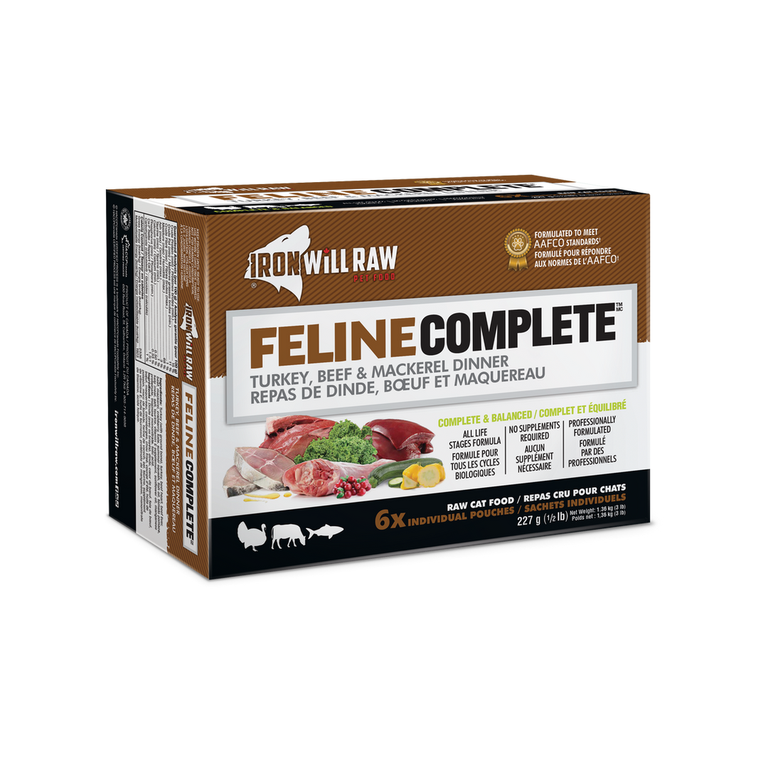 Iron Will Feline Complete Turkey, Beef and Mackerel Dinner Cat Food