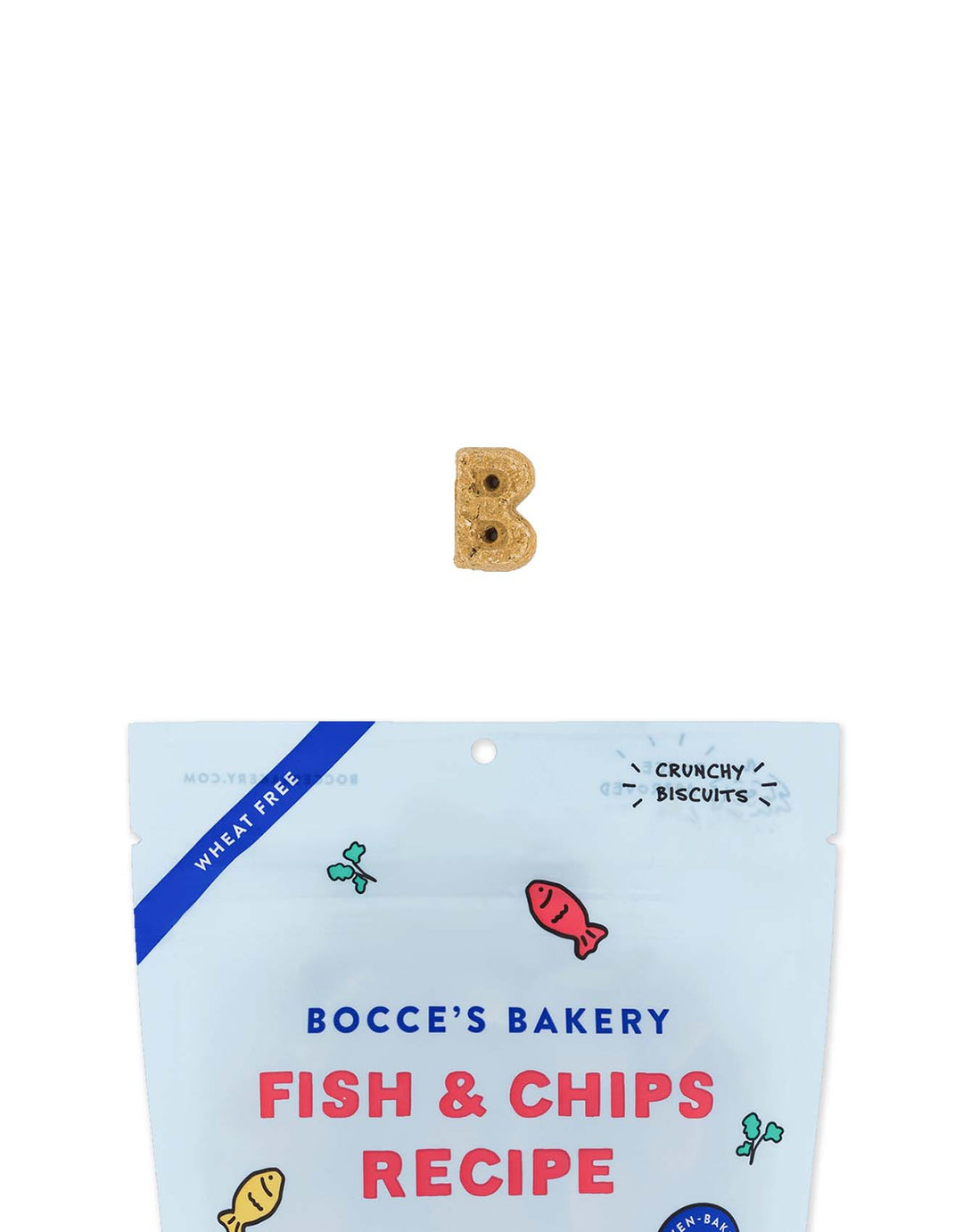 Bocce's Bakery - Fish & Chips Salmon, Sweet Potato & Parsley Dog Treats