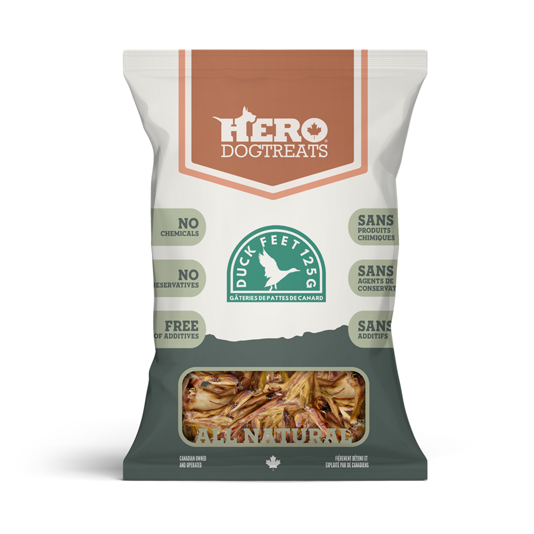 Hero Dog Treats Dehydrated Duck Feet