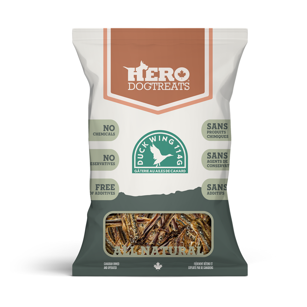 Hero Dog Treats Dehydrated Duck Wings