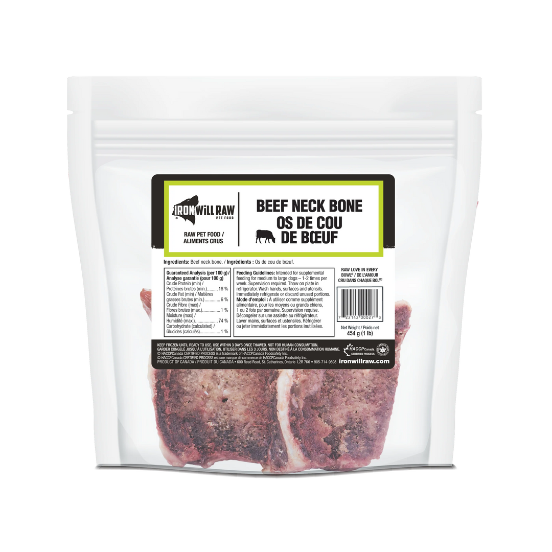 Iron Will Raw Beef Neck Bone (1 LB)
