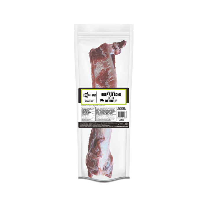 Iron Will Raw Beef Rib Bone