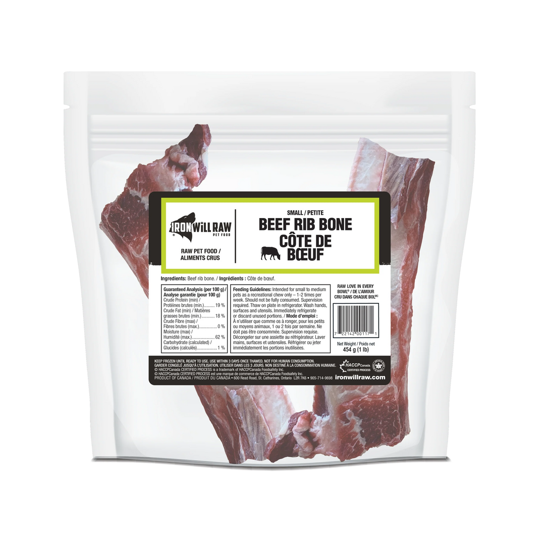 Iron Will Raw Beef Rib Bone