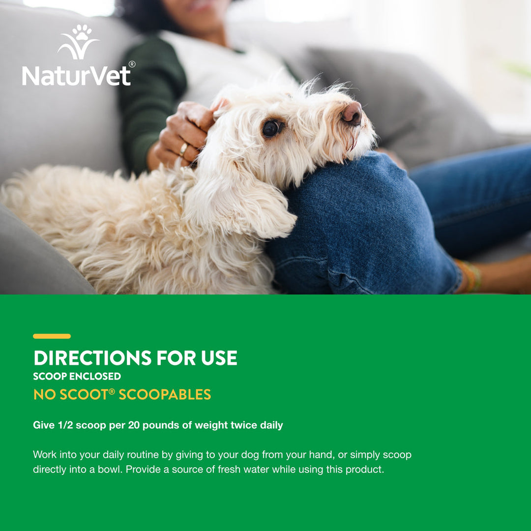 NaturVet Scoopables No Scoot Anal Gland Support Supplement Soft Chews for Dogs - 45 Scoops