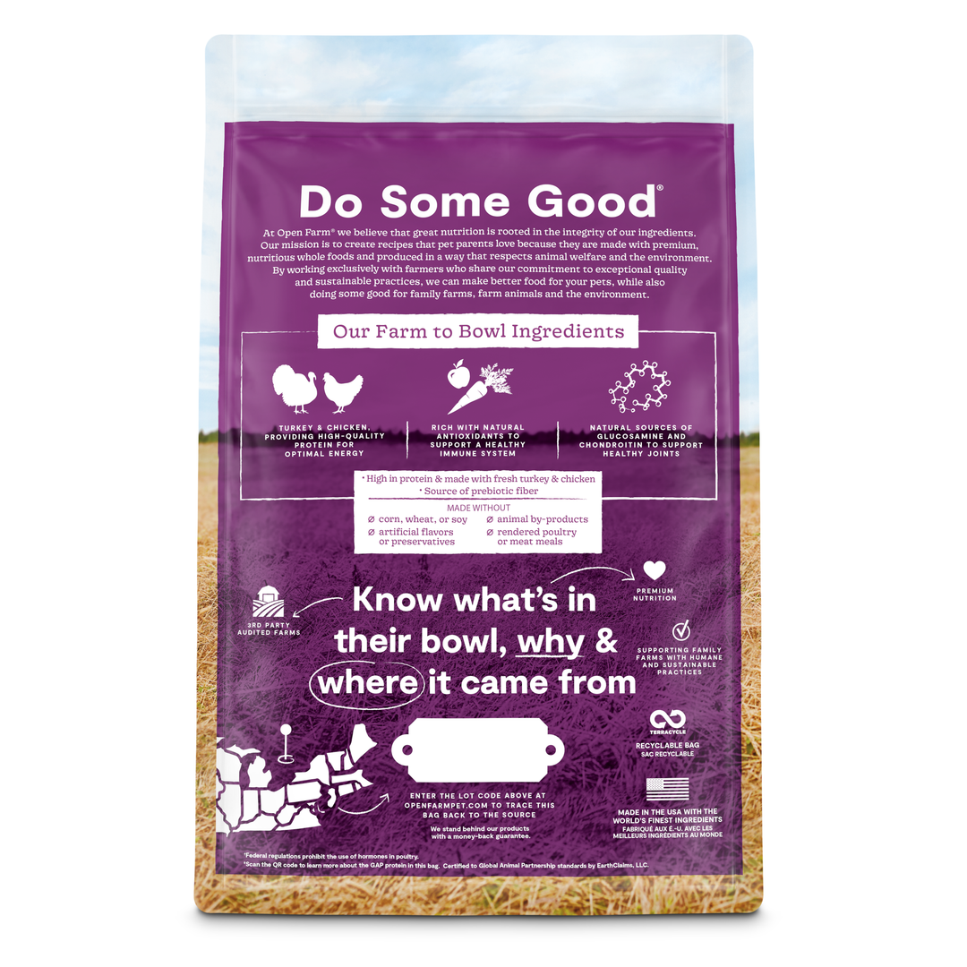 Open Farm Senior Turkey & Chicken Dog Food