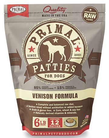 Primal Venison Patties - Raw Dog Food