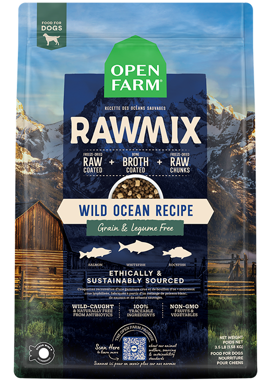 Open Farm Rawmix Wild Ocean Recipe Grain & Legume Free Dry Dog Food