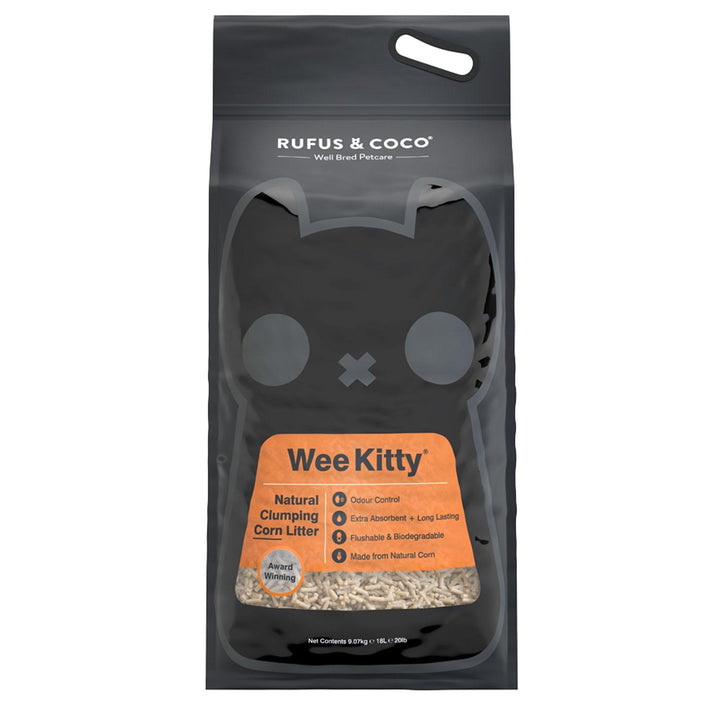 Rufus & Coco Wee Kitty Clumping Corn Cat Litter