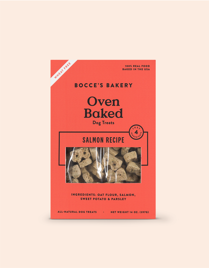 Bocce's Bakery Oven Baked Dog Treats - Salmon Recipe