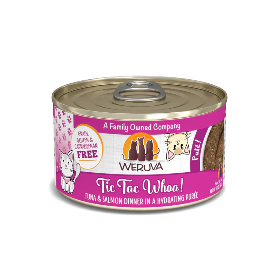 Weruva Tic Tac Whoa! Tuna & Salmon Dinner Hydrating Purée Wet Cat Food