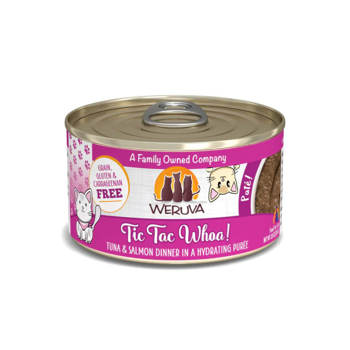 Weruva Tic Tac Whoa! Tuna & Salmon Dinner Hydrating Purée Wet Cat Food