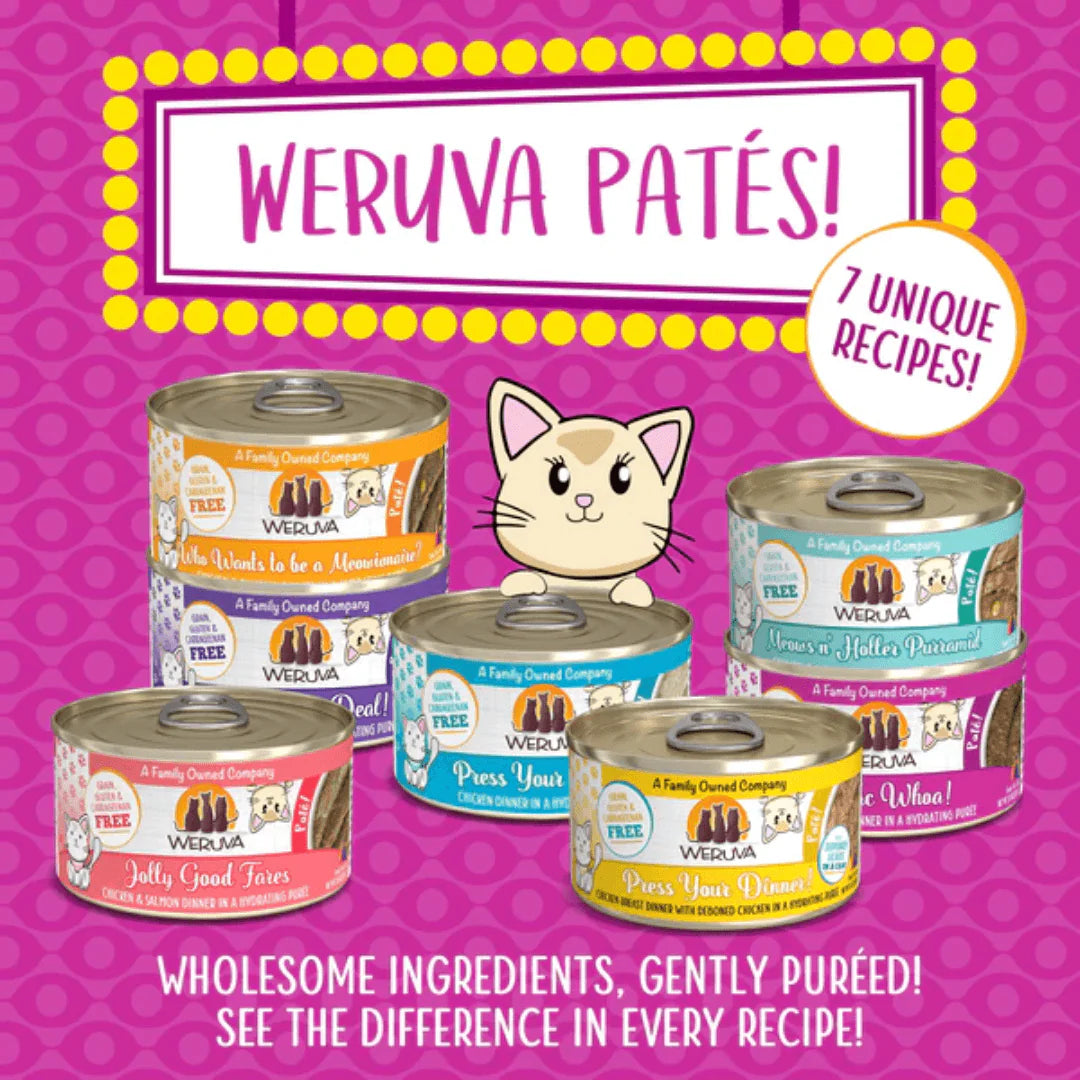 Weruva Tic Tac Whoa! Tuna & Salmon Dinner Hydrating Purée Wet Cat Food