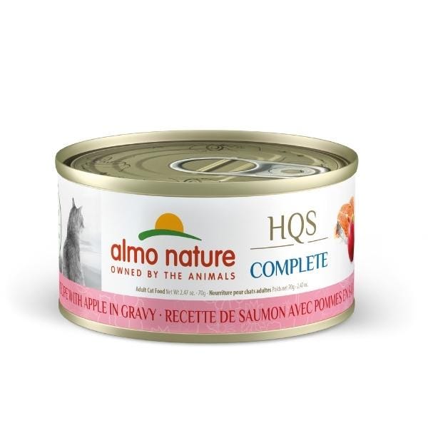 Almo Nature HQS Complete - Salmon with Apple in Gravy - Wet Cat Food