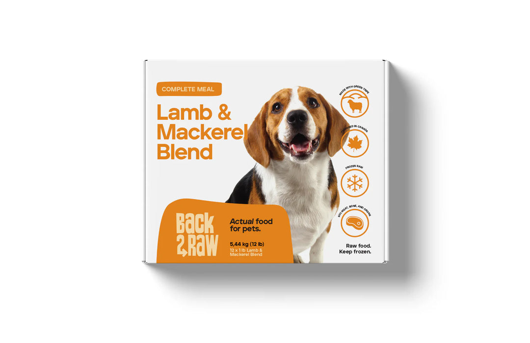 Back2Raw Complete Lamb & Mackerel Blend (12LB Box)