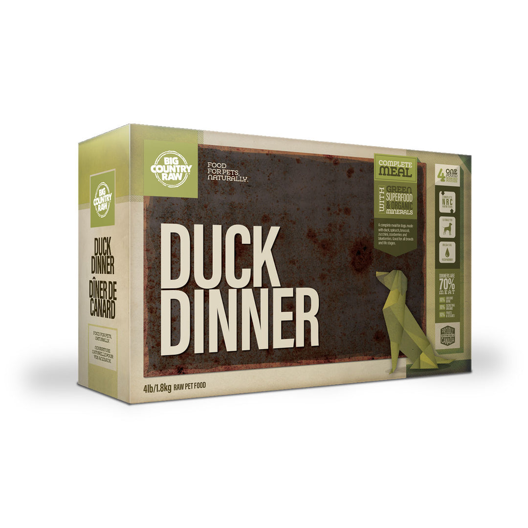 Big Country Raw Duck Dinner Carton - 4 LB