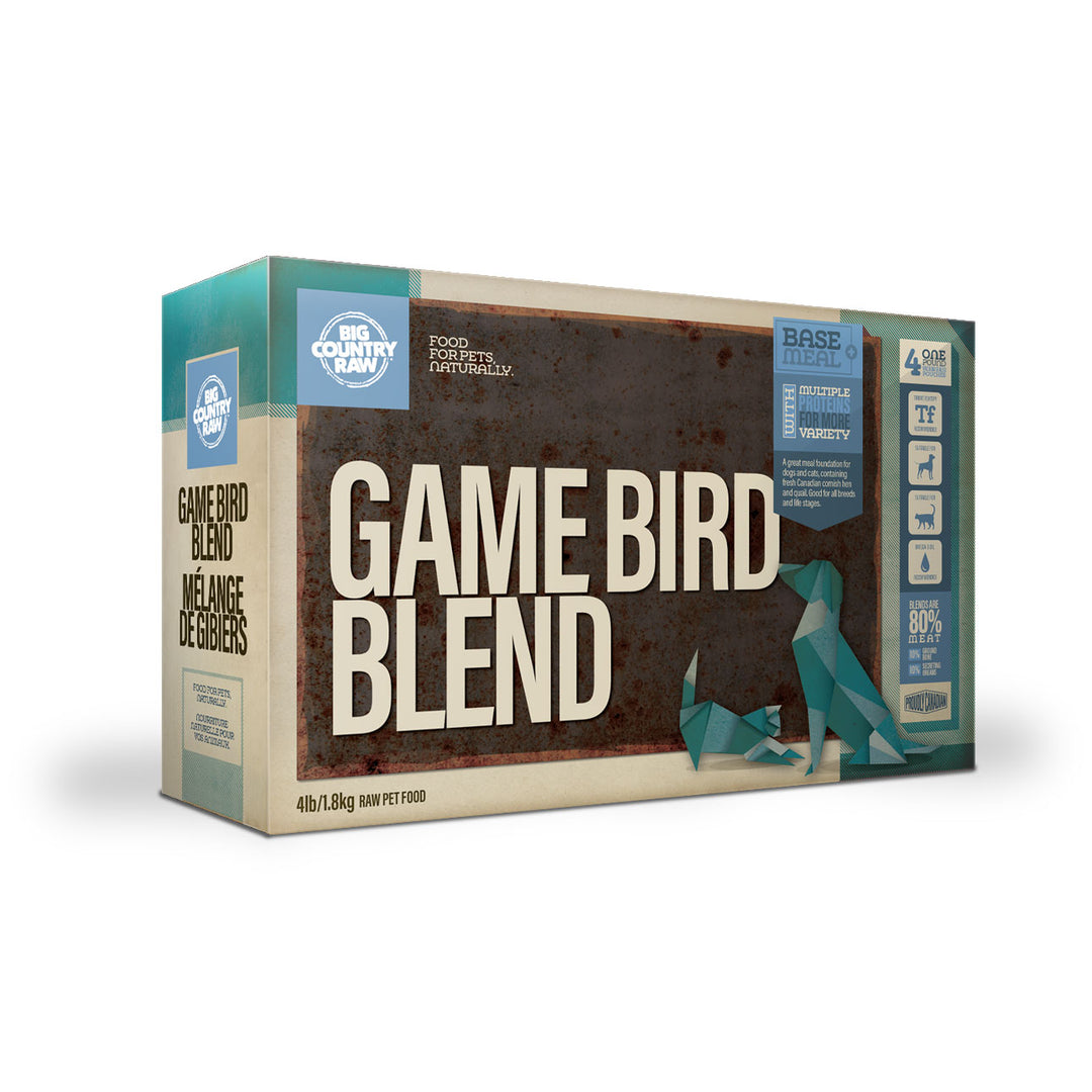 Big Country Raw Game Bird Blend Carton - 4 LB