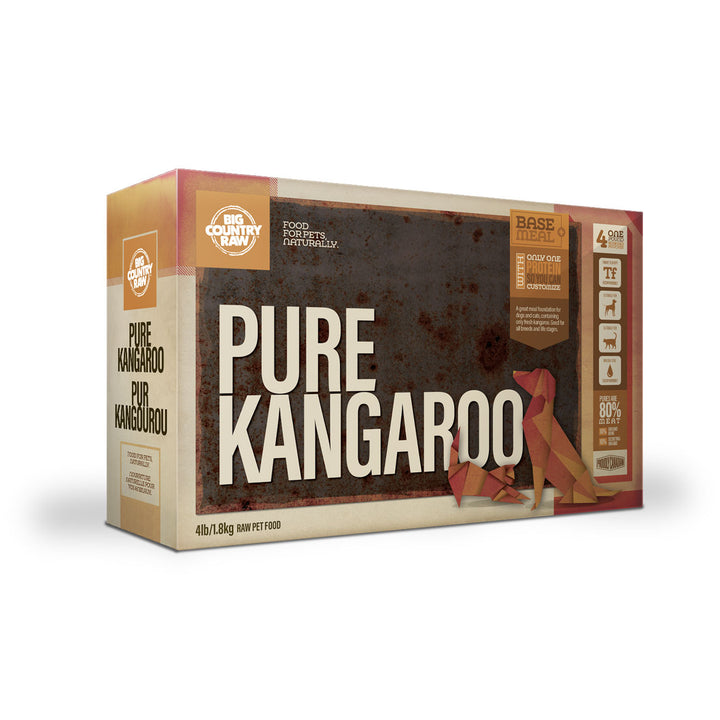 Big Country Raw Pure Kangaroo Carton – 4 Lb
