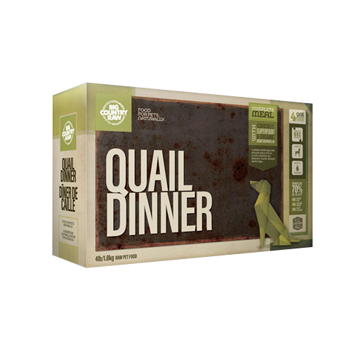 Big Country Raw Quail Dinner Carton - 4 LB