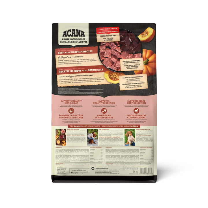 Acana Singles Beef with Pumpkin Dog Food