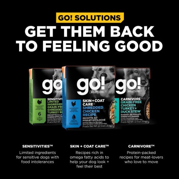 Go! Skin and Coat Shredded Chicken Wet Dog Food