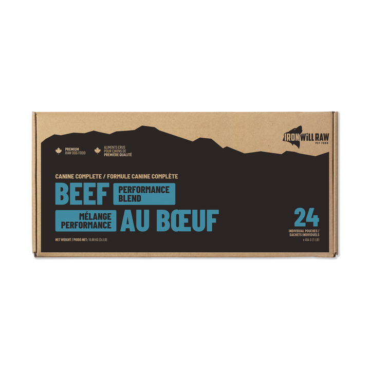 Iron Will Beef Performance Blend Raw Dog Food
