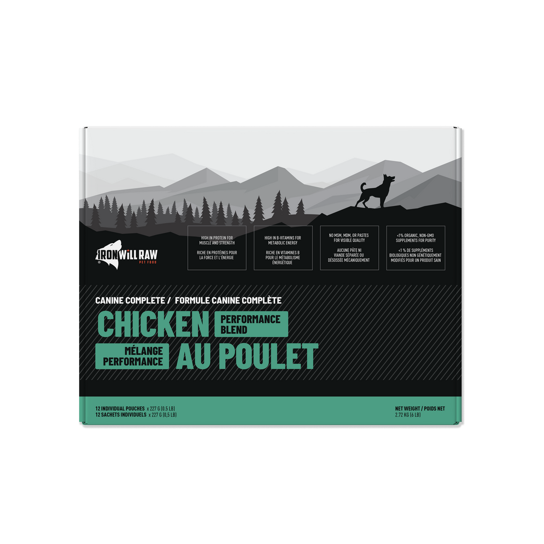 Iron Will Chicken Performance Blend Raw Dog Food