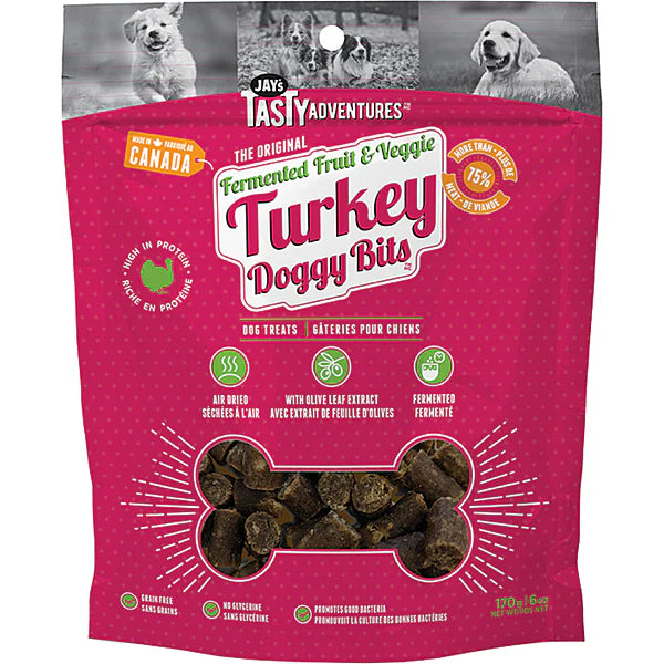 Jay's Fermented Fruit & Veggie Turkey Doggy Bits Dog Treats