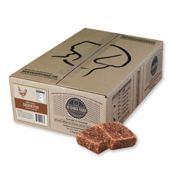 K9 Choice Foods Complete Raw Dog Food - Chicken Plus