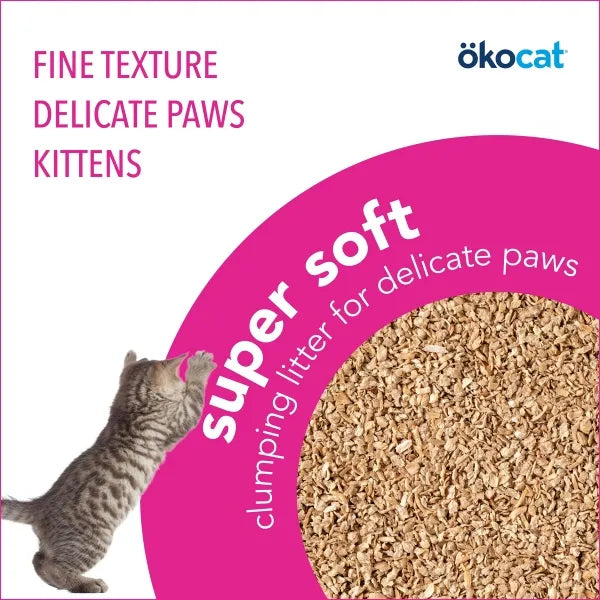 Okocat Super Soft Clumping Wood Cat Litter