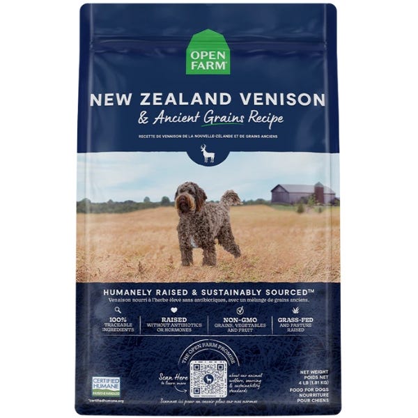 Open Farm Ancient Grains Venison Dog Food
