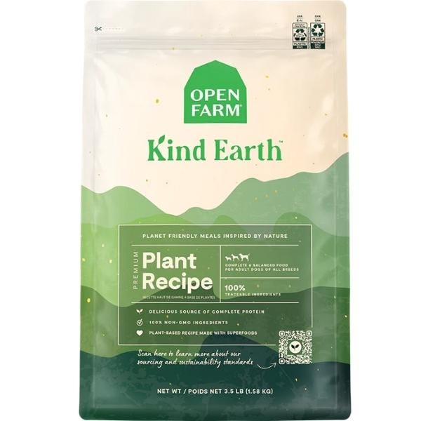 Open Farm Kind Earth Premium Plant Kibble Dog Food