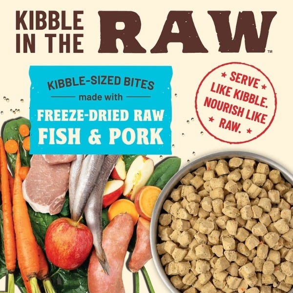 Primal Kibble In The Raw Dog Food - Fish & Pork Recipe