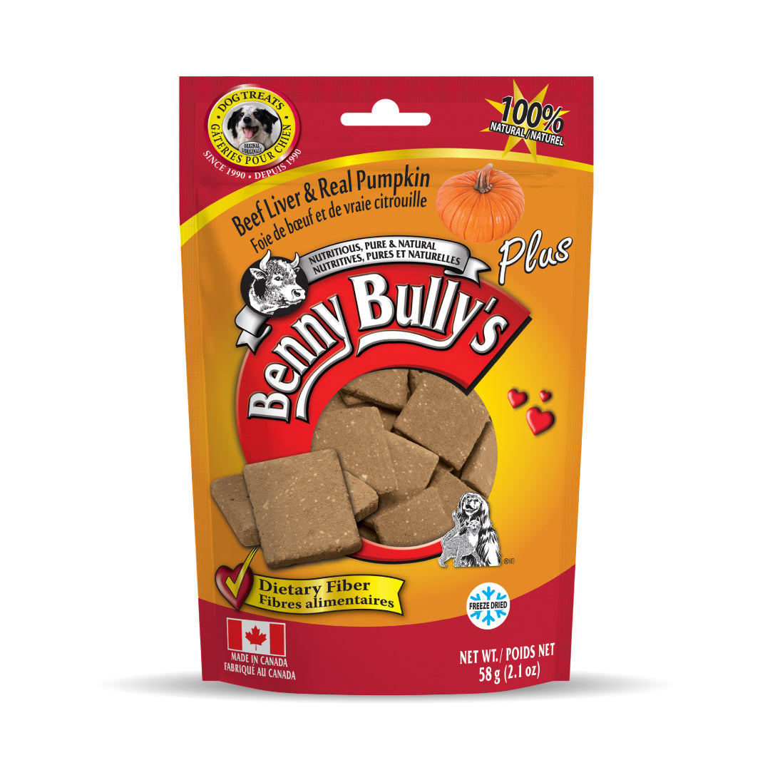 Benny Bullys Beef Liver Plus Pumpkin Dog Treats