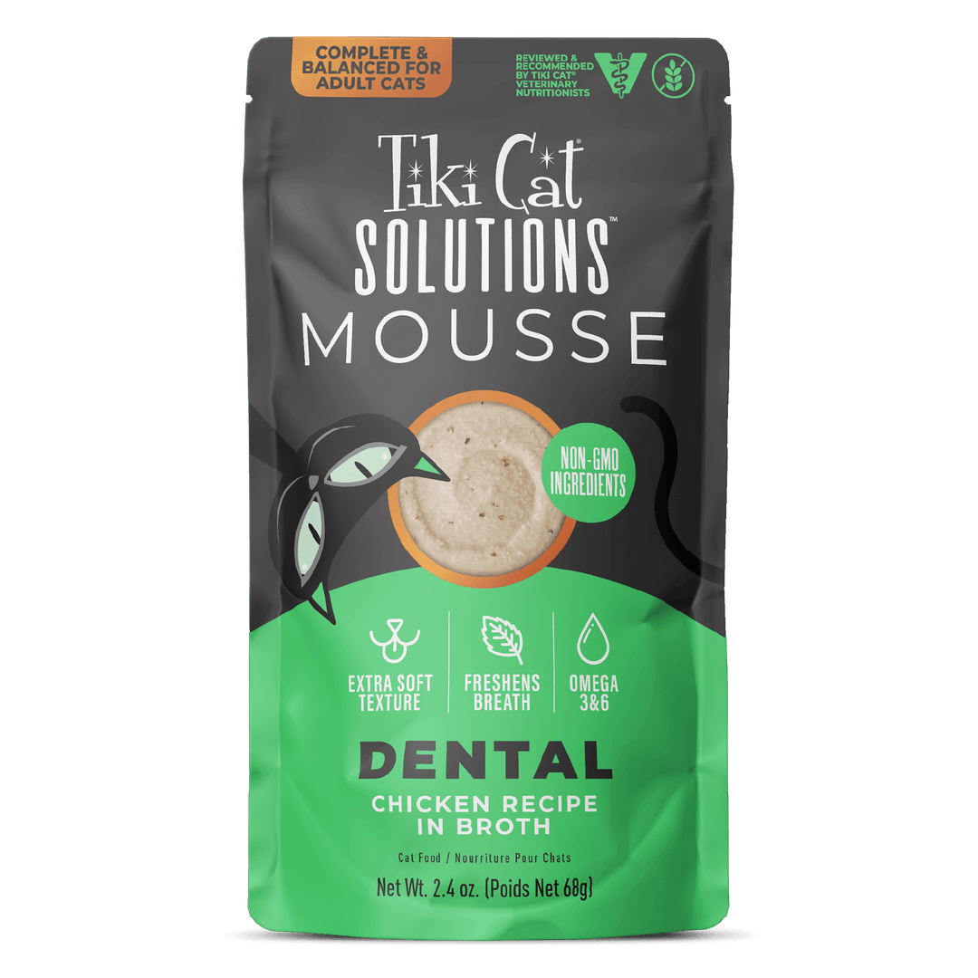 Tiki Cat Solutions Mousse Dental Chicken Wet Cat Food – Fetchy