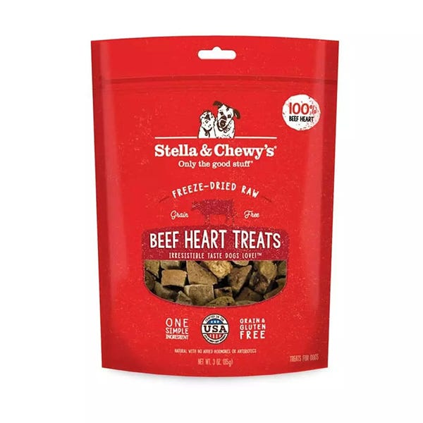 Stella & Chewy's Single Ingredient Beef Heart Dog Treats