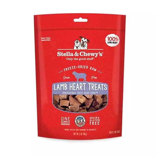 Stella & Chewy's Single Ingredient Lamb Heart Dog Treats