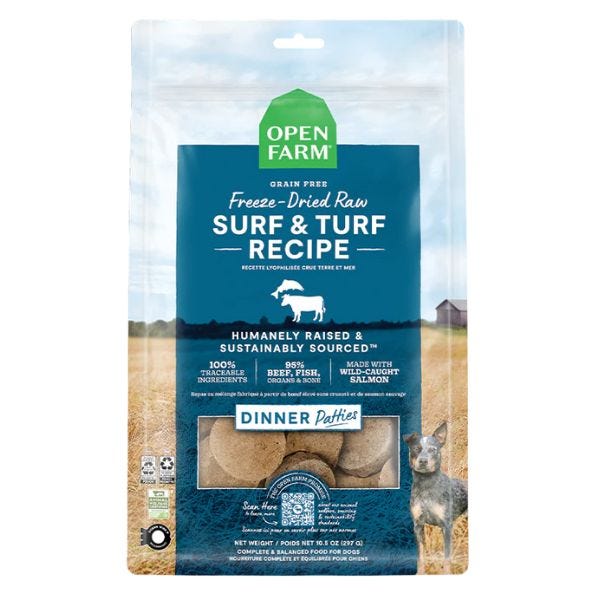 Open Farm Freeze-Dried Surf & Turf Patties Dog Food