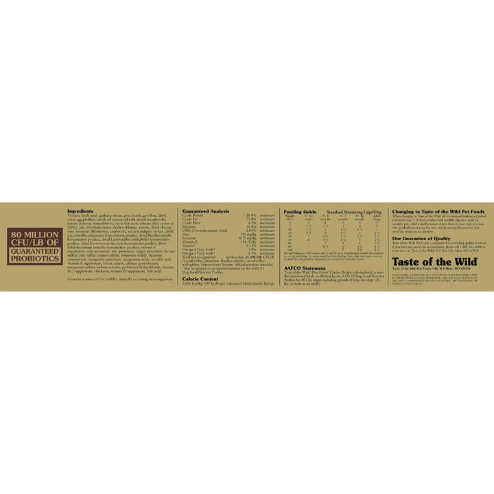 Taste of the Wild Pine Forest Recipe with Venison Dog Food