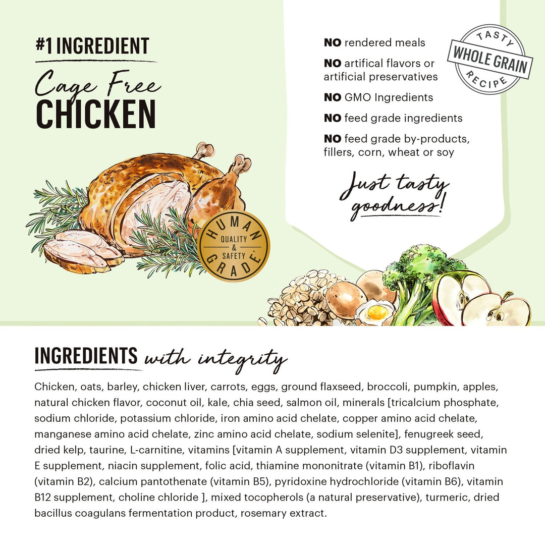 Honest Kitchen Whole Food Clusters Whole Grain Chicken & Oat Recipe Dog Food