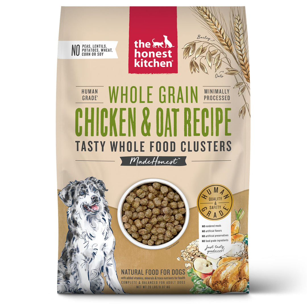Honest Kitchen Whole Food Clusters Whole Grain Chicken & Oat Recipe Dog Food