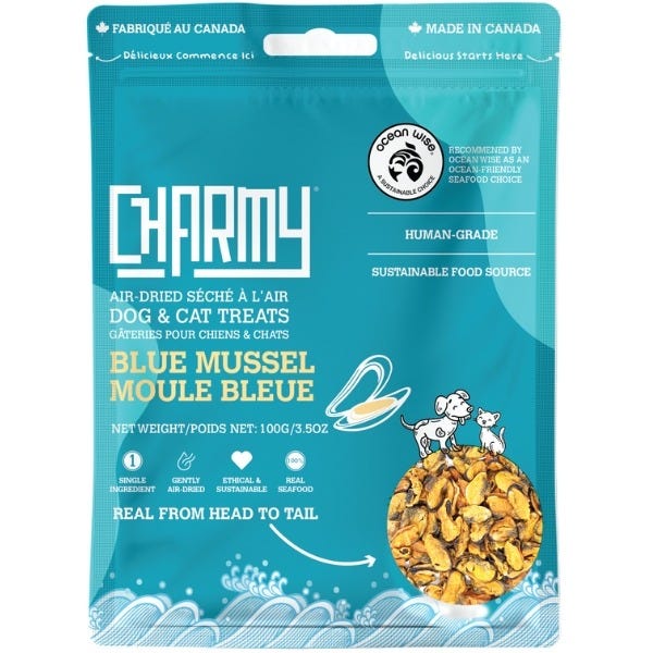 Charmy Pet Air Dried Treats - Blue Mussel