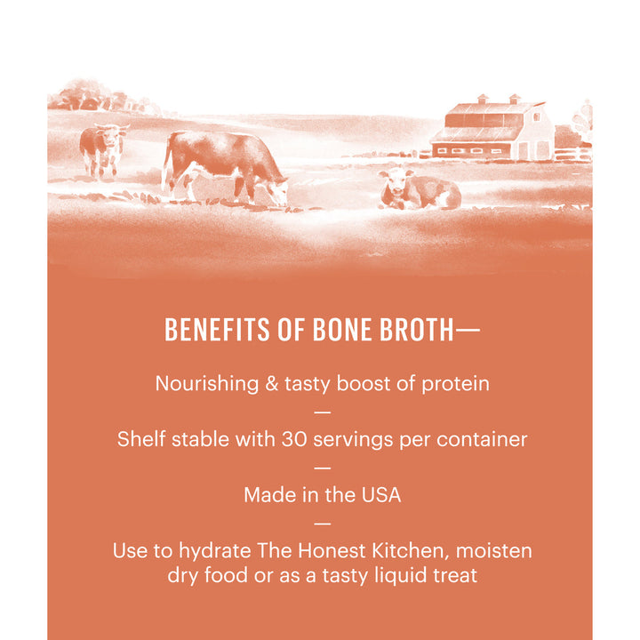 The Honest Kitchen Beef Bone Broth With Turmeric (Packs)