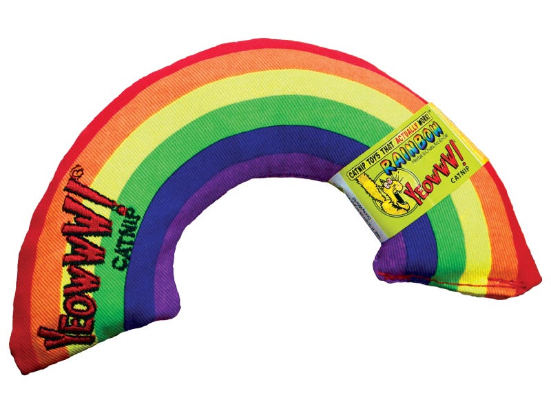Yeowww Rainbow Catnip Cat Toy - 7 Inches