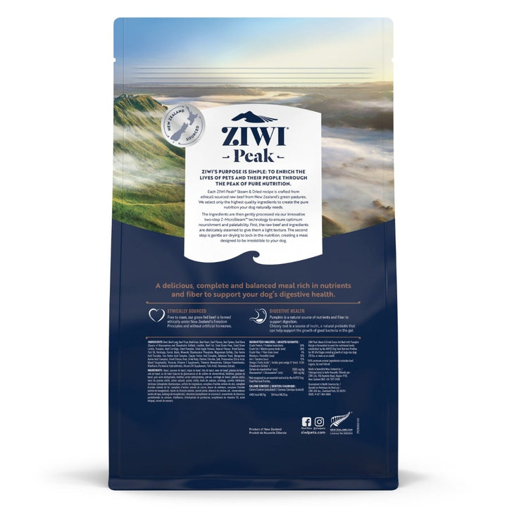 ZIWI Peak Steam and Dried Beef with Pumpkin Dog Food