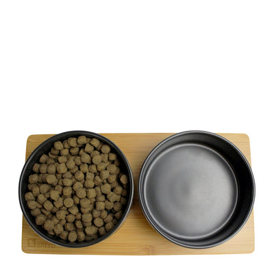 Be One Breed - Bamboo & Ceramic Bowls - Black