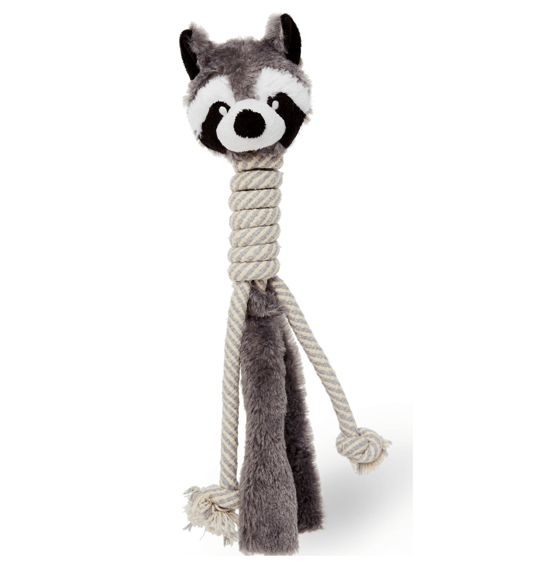 BuD'z - Racoon Plush Dog Toy With Long Neck