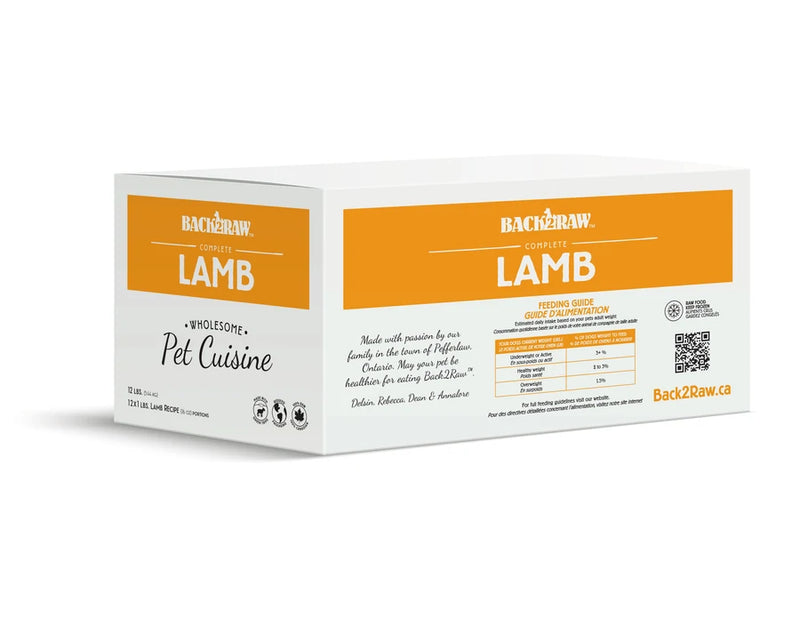Back2Raw Complete Lamb Recipe (12LB Box)