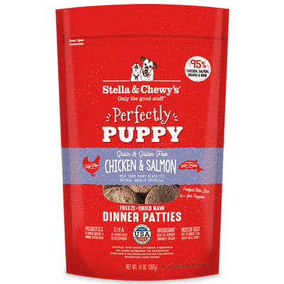 Stella & Chewy's Perfectly Puppy Chicken & Salmon Dinner Patties Freeze-Dried Raw Dog Food