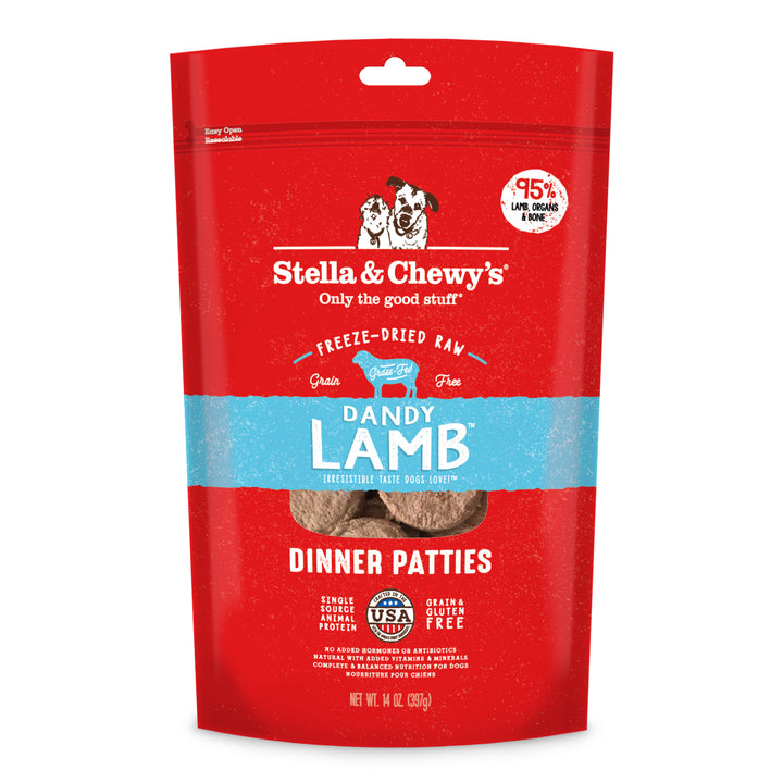 Stella & Chewy's Dandy Lamb Dinner Patties Freeze-Dried Raw Dog Food